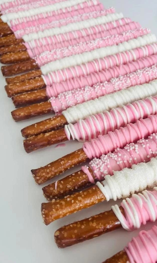 Pretzels con chocolate