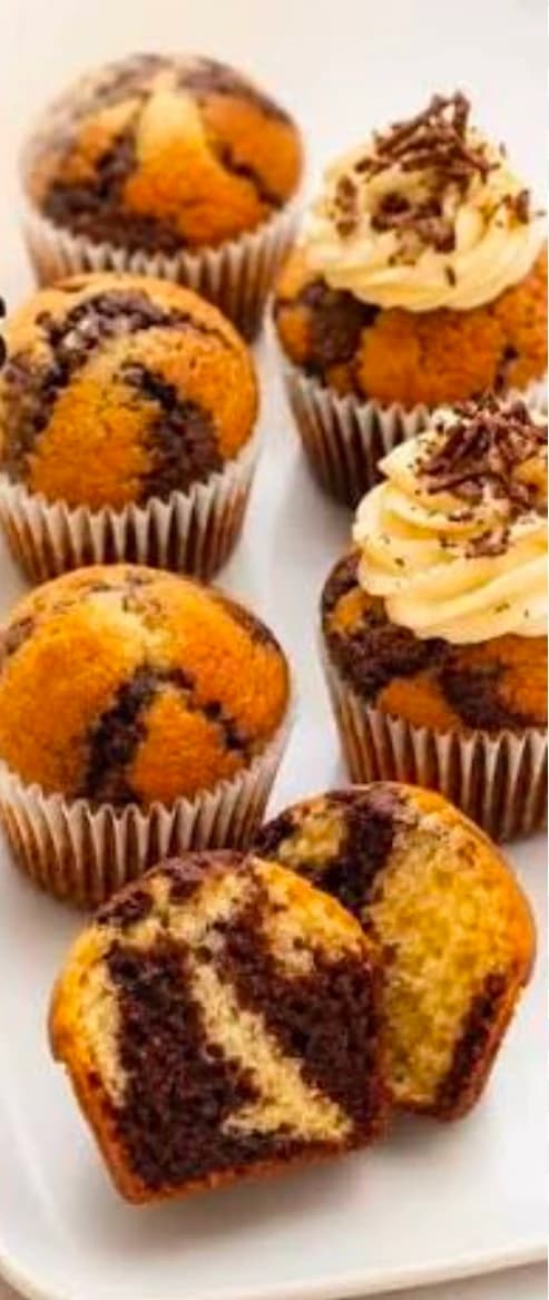Cupcake marmoleado